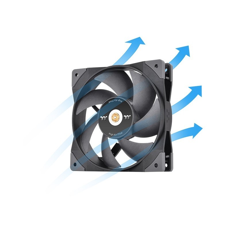 Buy Thermaltake SWAFAN GT12 120mm Case Fan - Black, Hydraulic Bearing, 500–200... in Cyprus, Nicosia, Limassol, Larnaka, Pafos