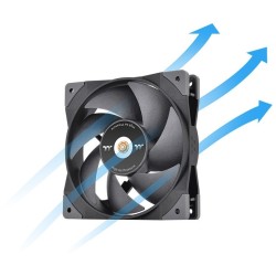 Buy Thermaltake SWAFAN GT12 120mm Case Fan - Black, Hydraulic Bearing, 500–200... in Cyprus, Nicosia, Limassol, Larnaka, Pafos