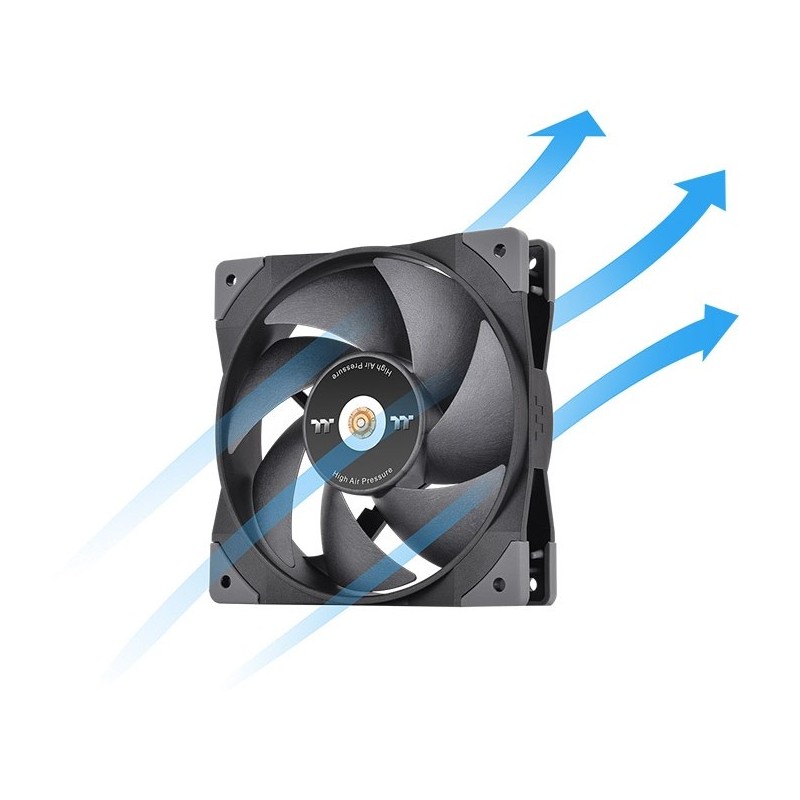 Buy Thermaltake SWAFAN GT12 120mm Case Fan - Black, Hydraulic Bearing, 500–200... in Cyprus, Nicosia, Limassol, Larnaka, Pafos