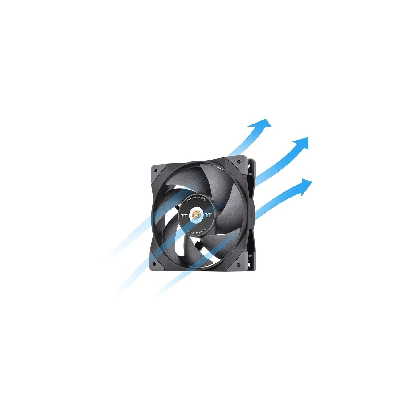 Thermaltake SWAFAN GT12 120mm Case Fan - Black, Hydraulic Bearing, 500–2000 RPM — Buy in Cyprus with Fast Delivery