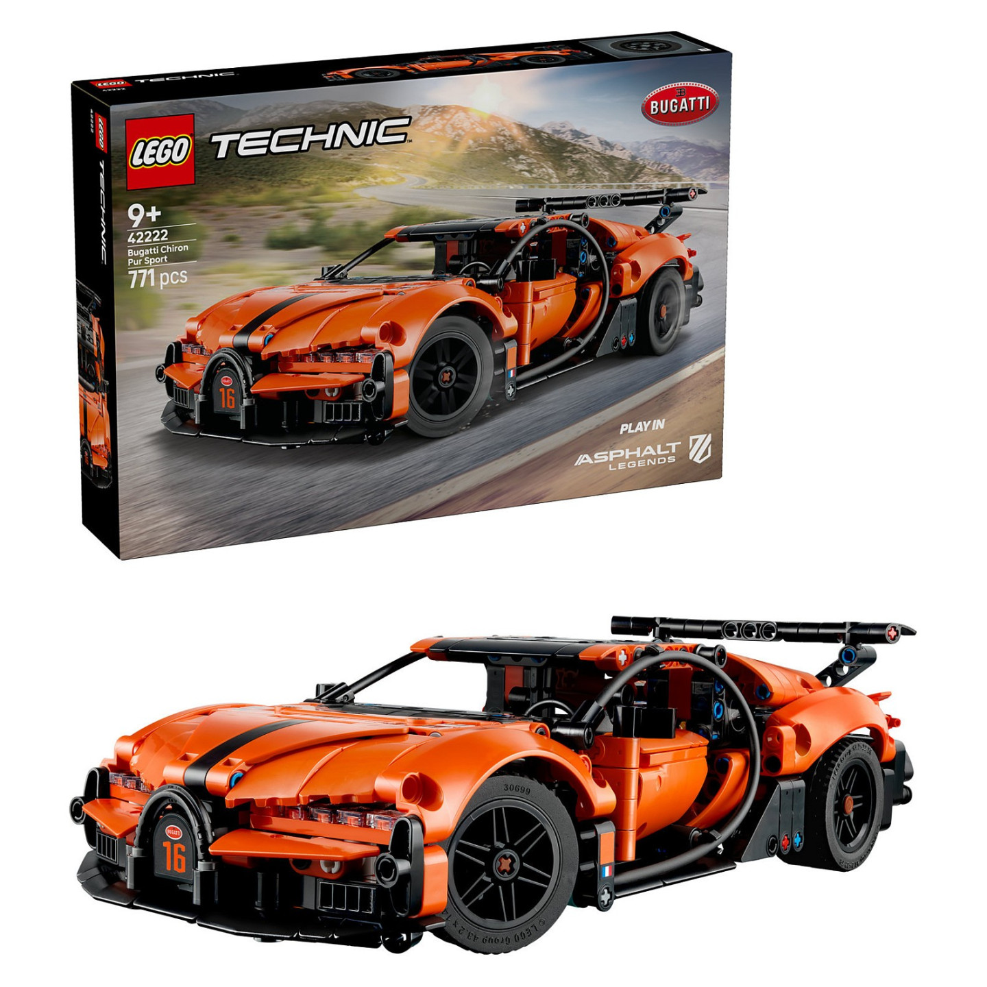 LEGO Technic 42222 Bugatti Chiron Pur Sport Hypercar — Buy in Cyprus with Fast Delivery