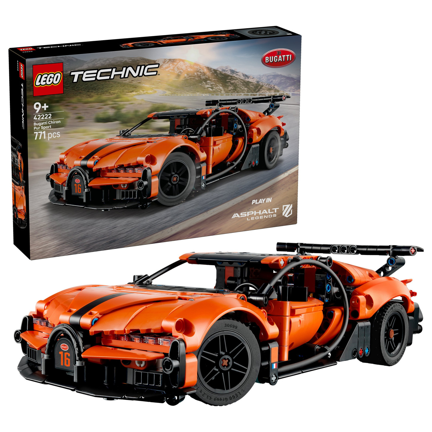 LEGO Technic 42222 Bugatti Chiron Pur Sport Hypercar — Buy in Cyprus with Fast Delivery