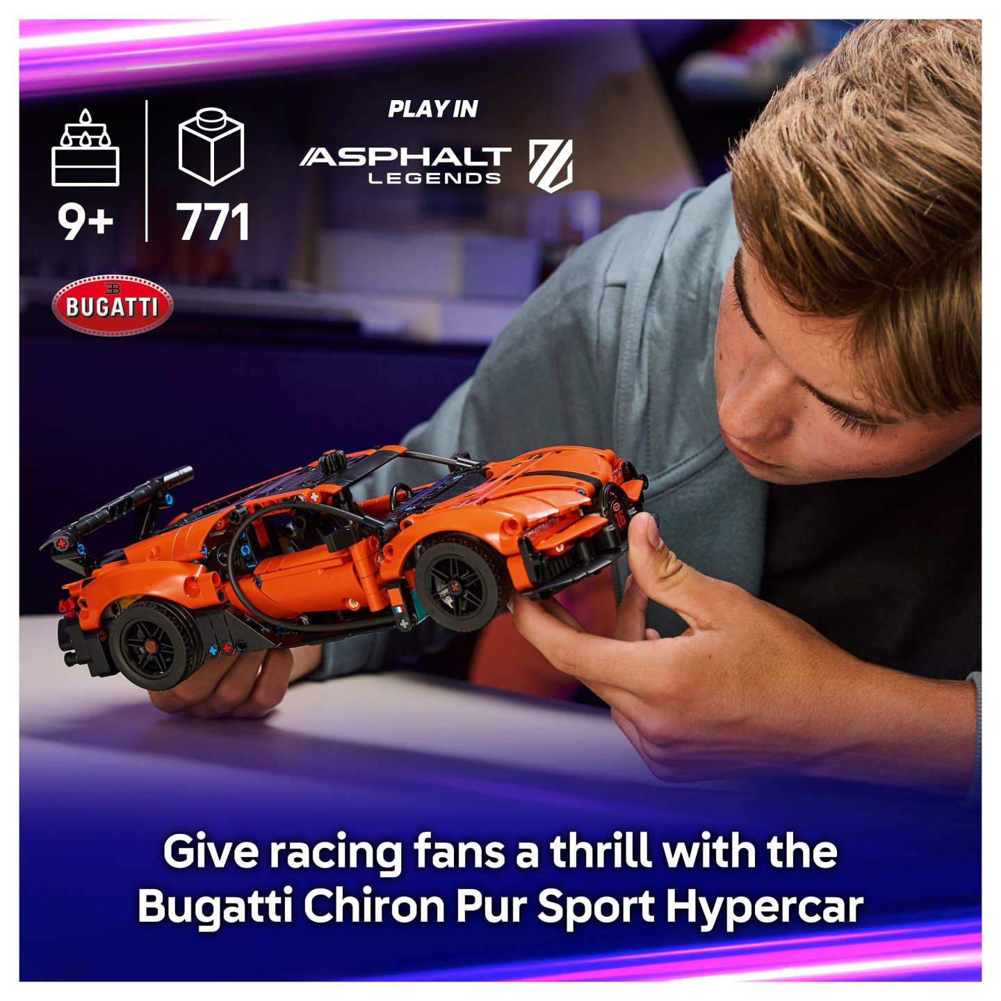 LEGO Technic 42222 Bugatti Chiron Pur Sport Hypercar — Buy in Cyprus with Fast Delivery