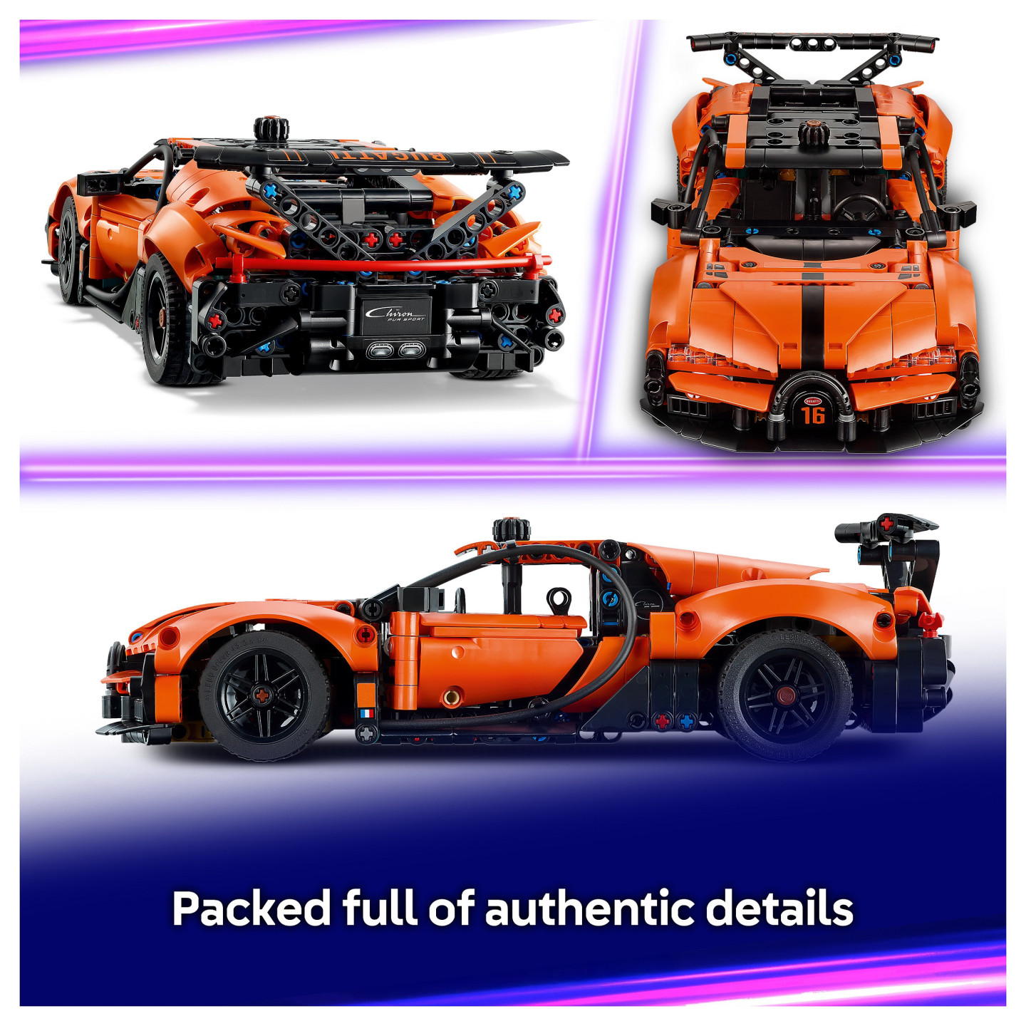 LEGO Technic 42222 Bugatti Chiron Pur Sport Hypercar — Buy in Cyprus with Fast Delivery