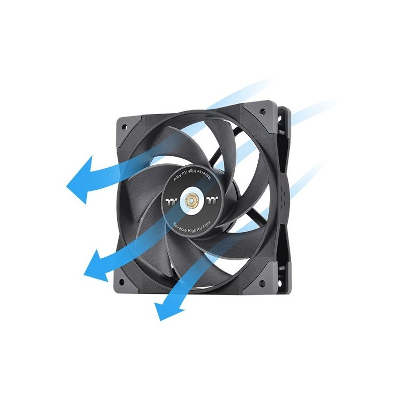 Buy Thermaltake SWAFAN GT12 120mm Case Fan - Black, Hydraulic Bearing, 500–200... in Cyprus, Nicosia, Limassol, Larnaka, Pafos