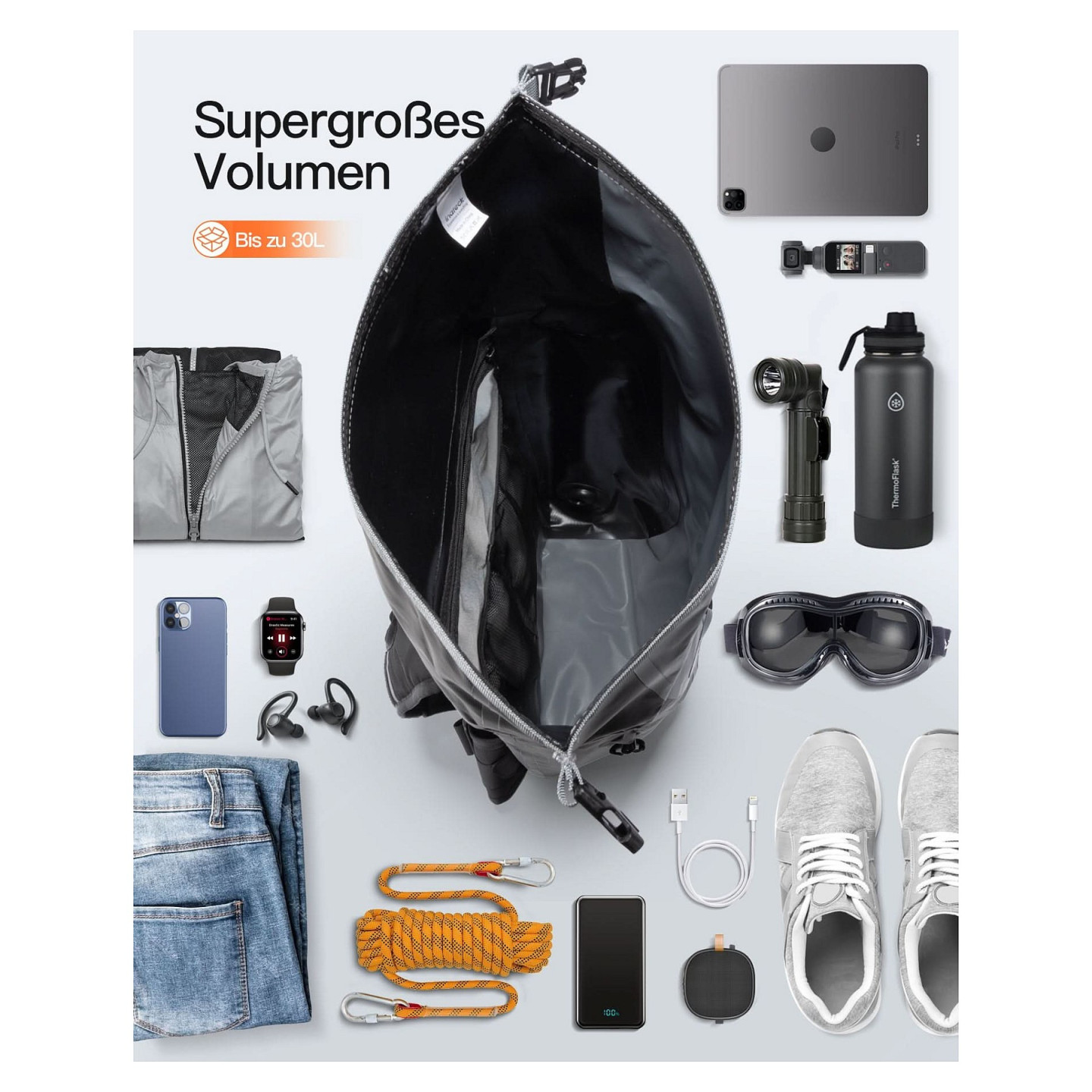 inateck Notebook-Rucksack BP06003 gray black 25-30L — Buy in Cyprus with Fast Delivery