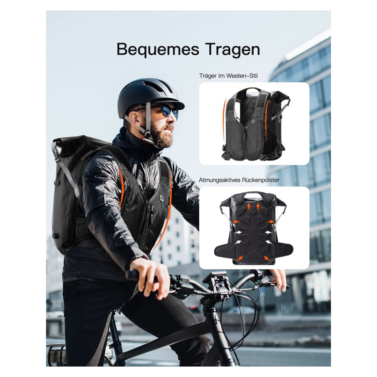 inateck Notebook-Rucksack BP06003 gray black 25-30L — Buy in Cyprus with Fast Delivery