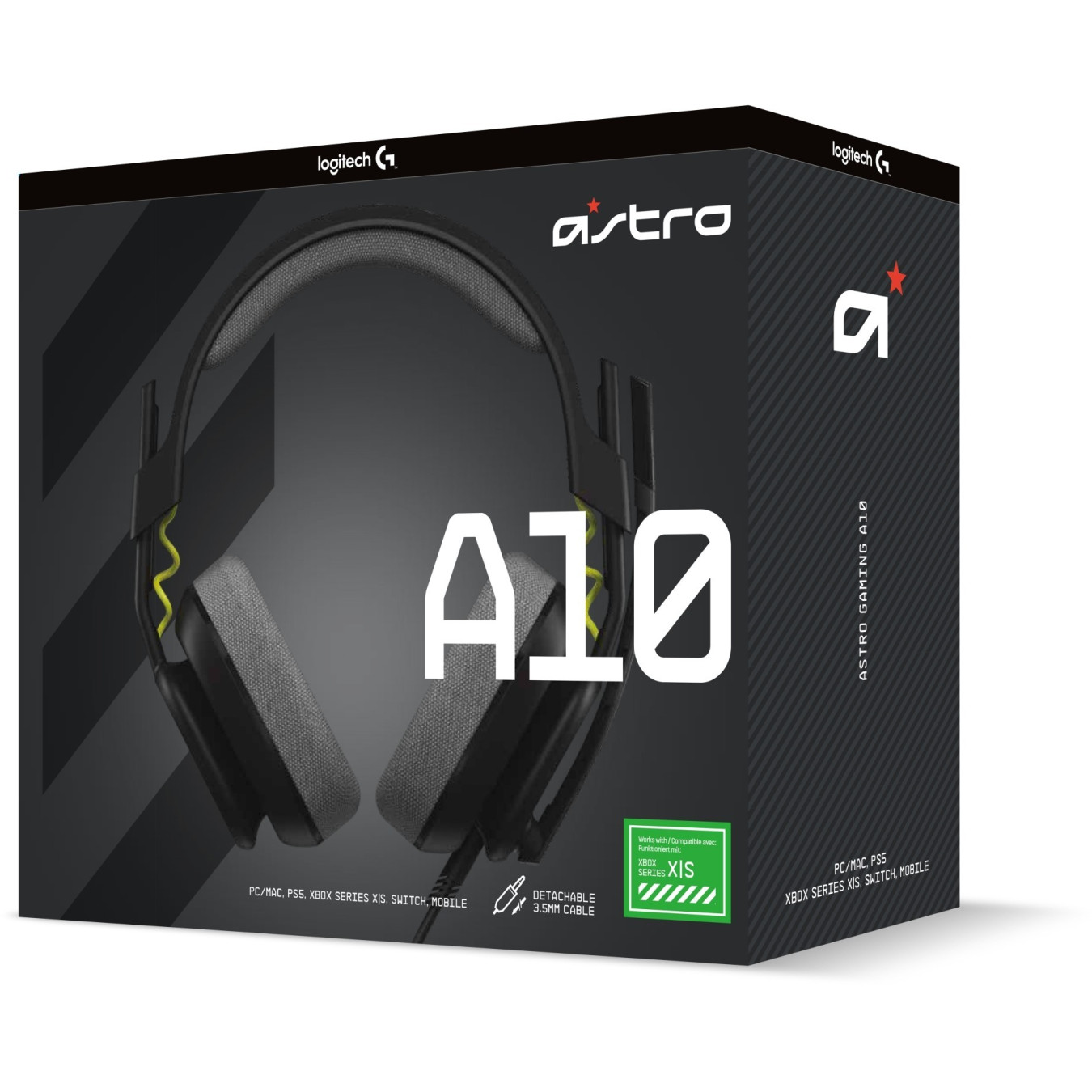 ASTRO Gaming A10 Gen 2 Headset - Wired 3.5mm - Over-Ear, Unidirectional Boom Mic, Black — Buy in Cyprus with Fast Delivery