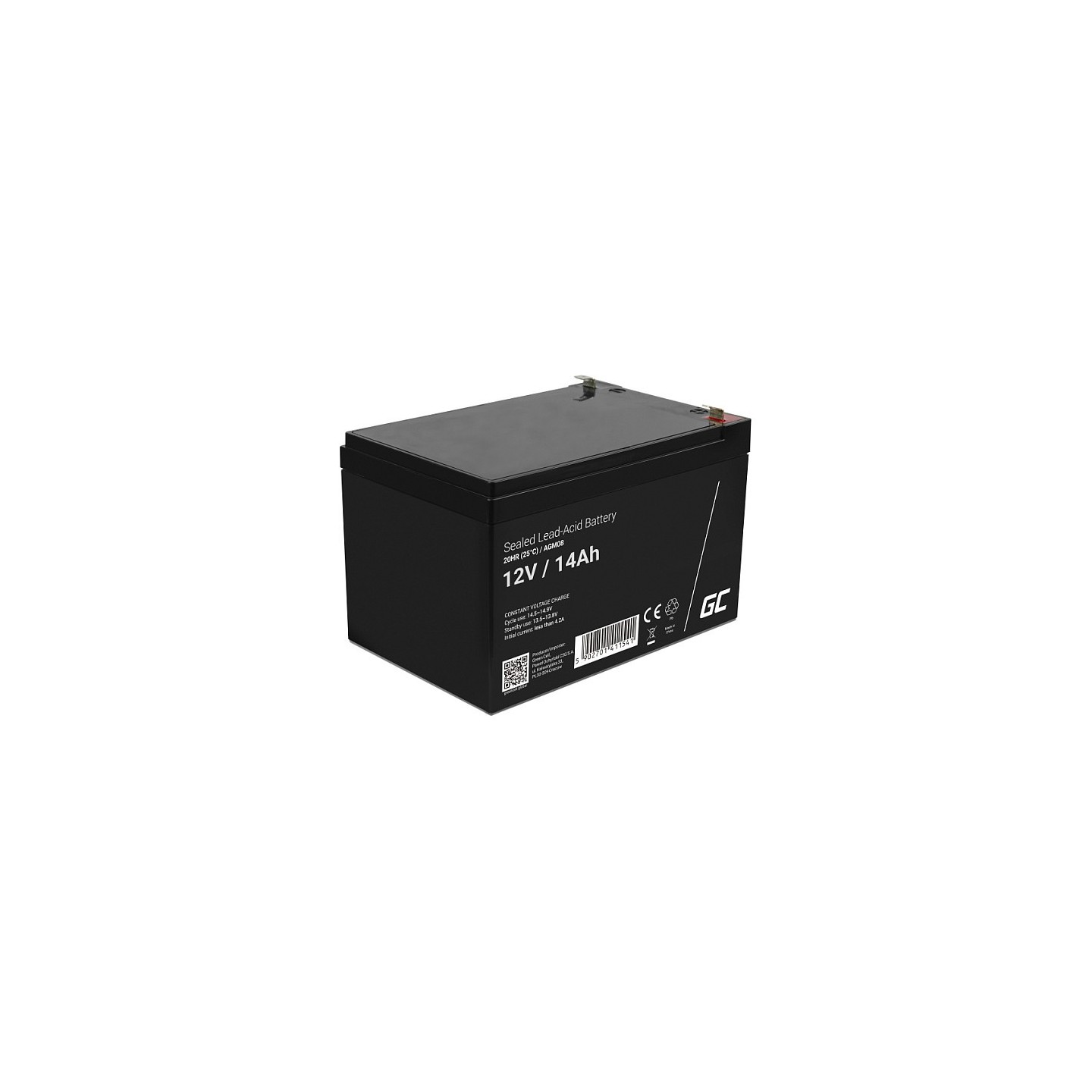 Green Cell AGM08 12V 14Ah VRLA Battery – Sealed Lead-Acid | Armenius Store