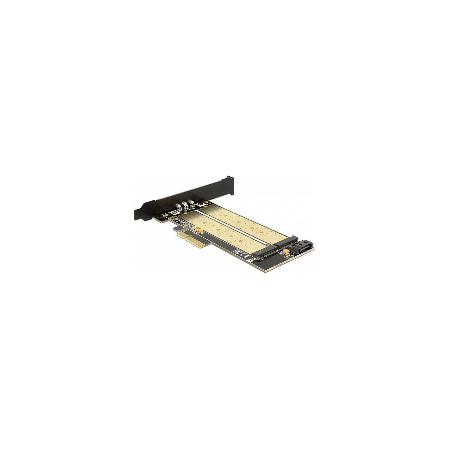PCI Express x4 Karte to 1 x intern M.2 Key B + 1 x intern NVMe M.2 Key M - Low Profile Formfaktor