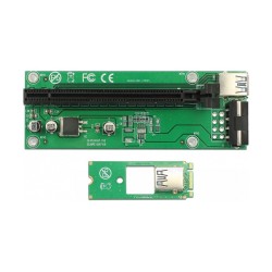 Delock Riser Karte M.2 Key B+M to PCI Express x16 mit 30 cm USB Kabel — Buy in Cyprus with Fast Delivery