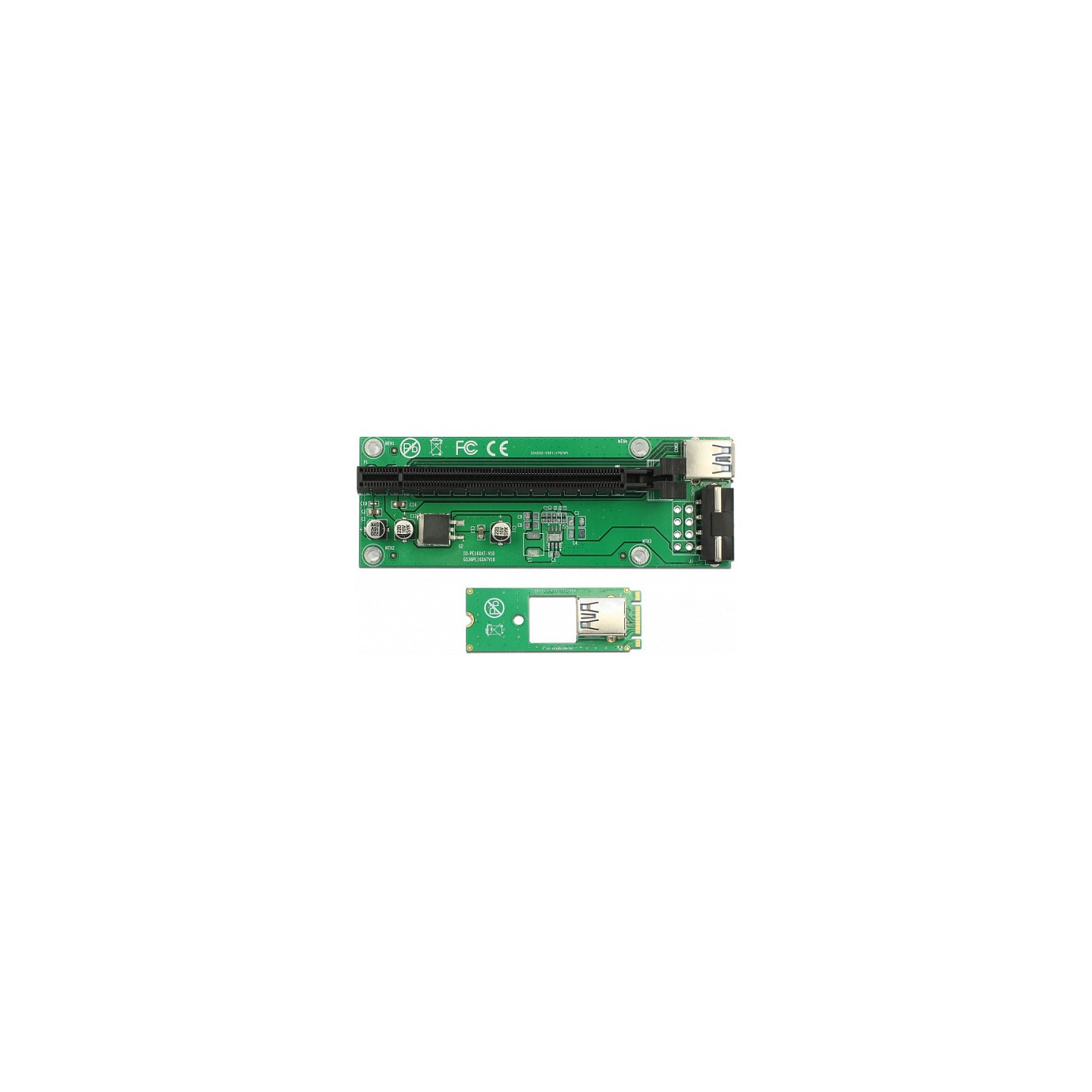 Delock Riser Karte M.2 Key B+M to PCI Express x16 mit 30 cm USB Kabel — Buy in Cyprus with Fast Delivery