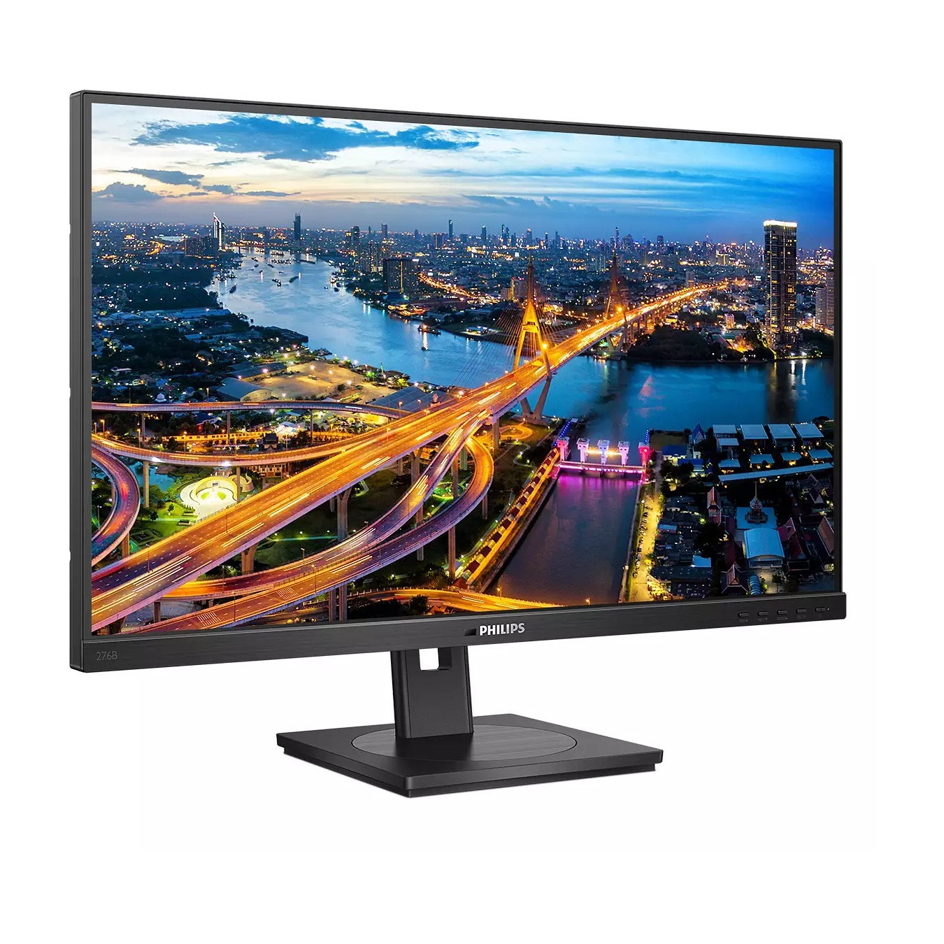 Philips 276B1/00 - 27-inch QHD (2560x1440) IPS Monitor, 75Hz, 4ms, USB-C/DP/2×HDMI, USB Hub, Height-Adjustable, Black