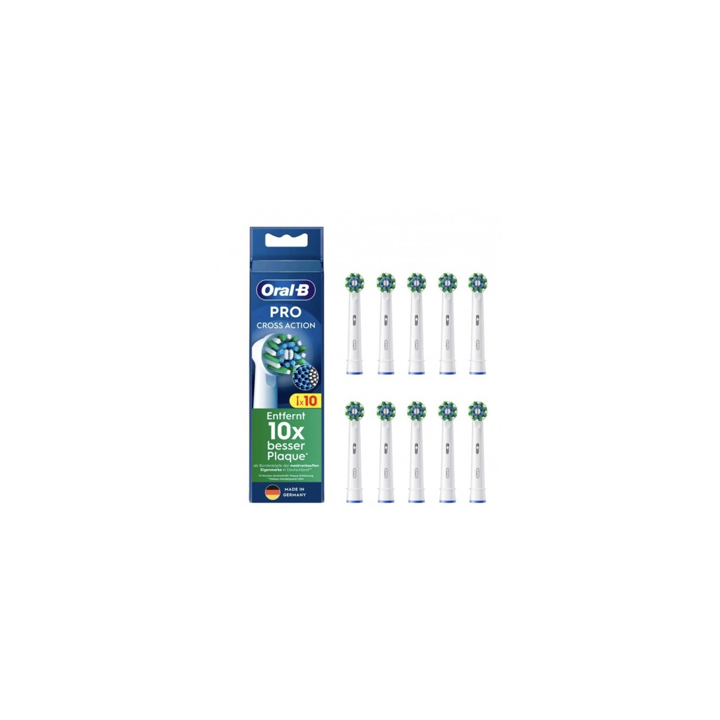 Oral-B Aufsteckbürsten CrossAction 10er weiß — Buy in Cyprus with Fast Delivery