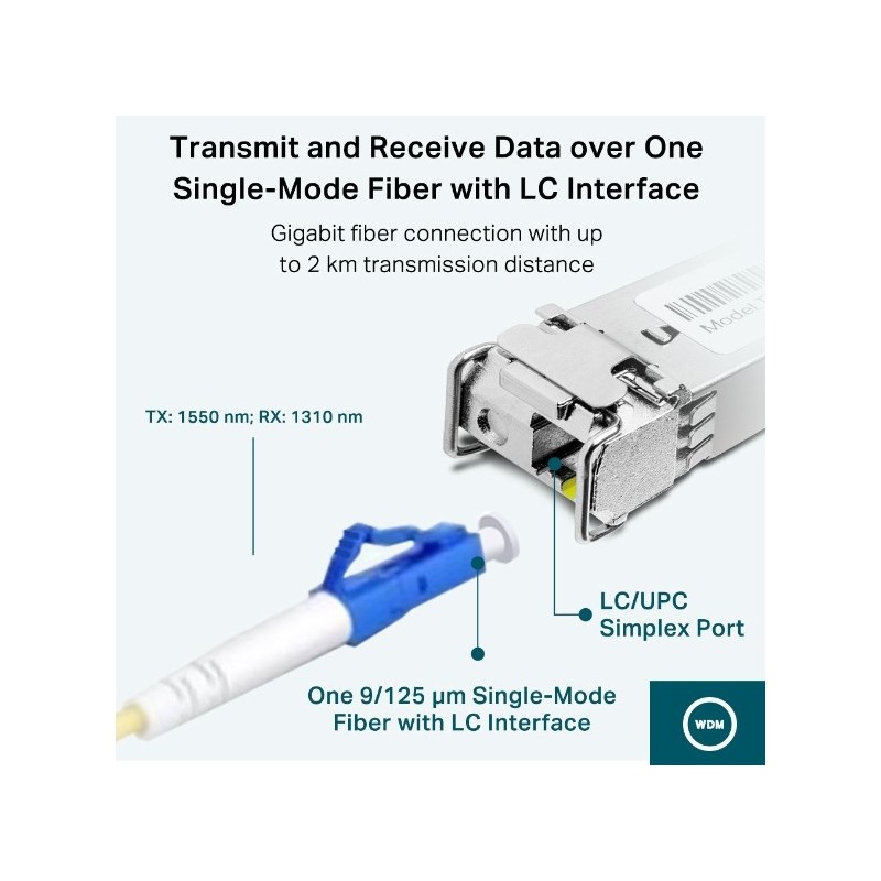 Buy TP-Link TL-SM321A SFP Bi-Di Fiber Transceiver - LC (UPC) - Singlemode 1250Mb... in Cyprus, Nicosia, Limassol, Larnaka, Pafos