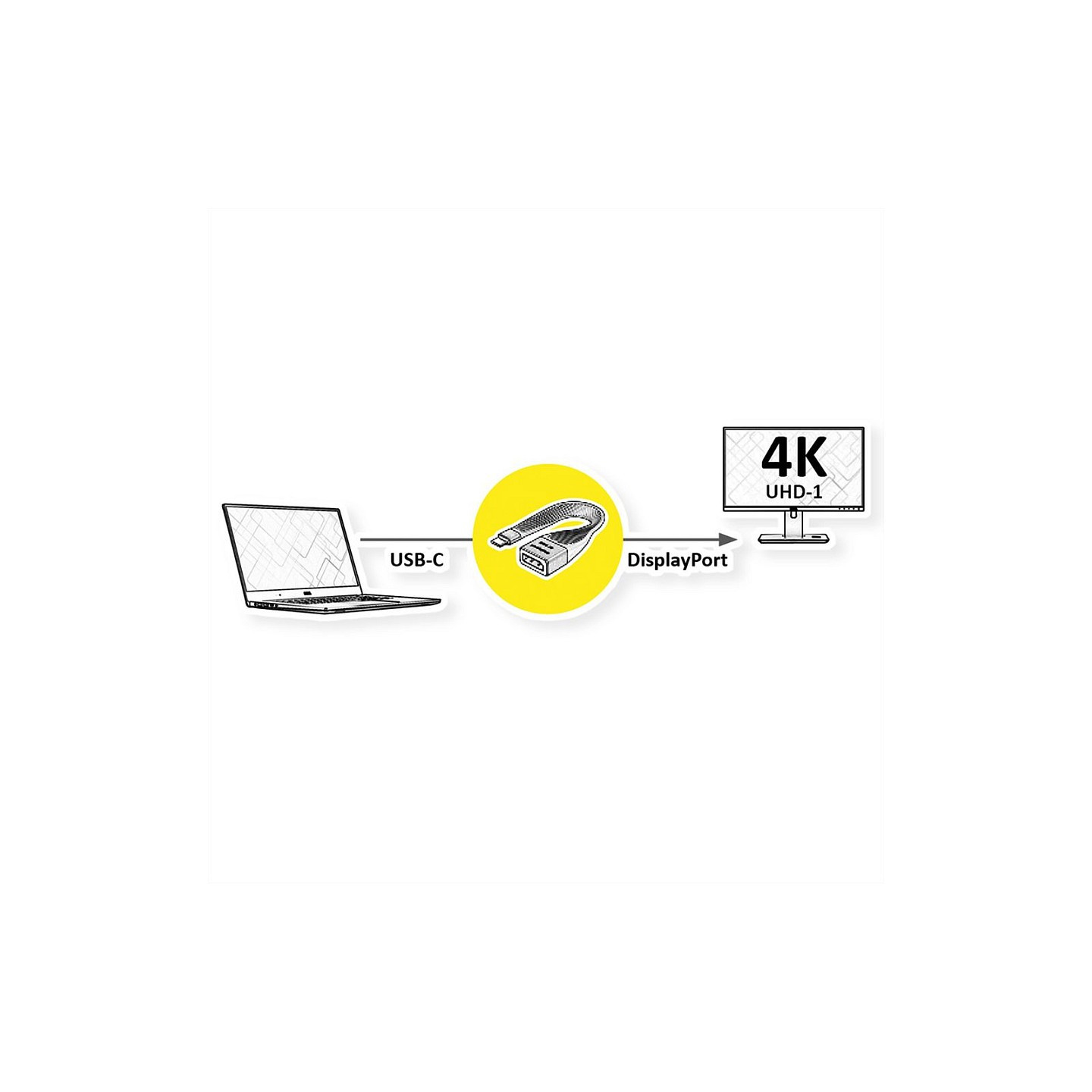 ROLINE DISPLAY ADAPTER.FLEX..TYPC-DP — Buy in Cyprus with Fast Delivery
