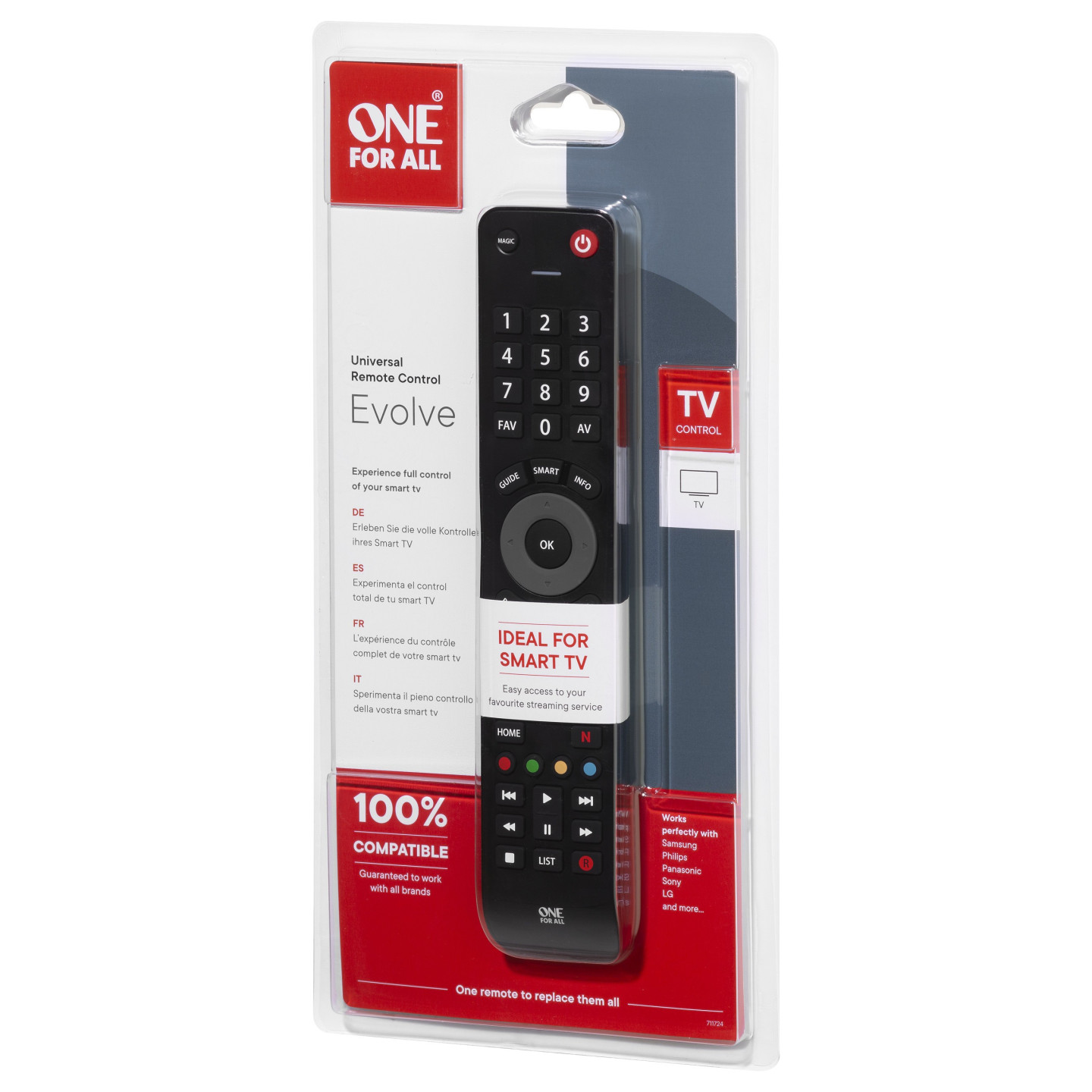One for All Evolve TV Universalfernbedienung URC 7115 — Buy in Cyprus with Fast Delivery