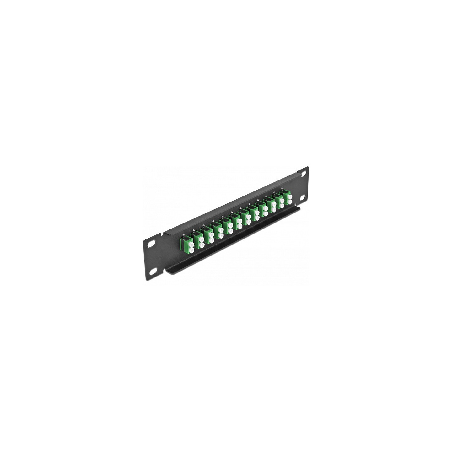 Delock 10? LWL Patchpanel 12 Port LC Duplex grün 1 HE schwarz — Buy in Cyprus with Fast Delivery