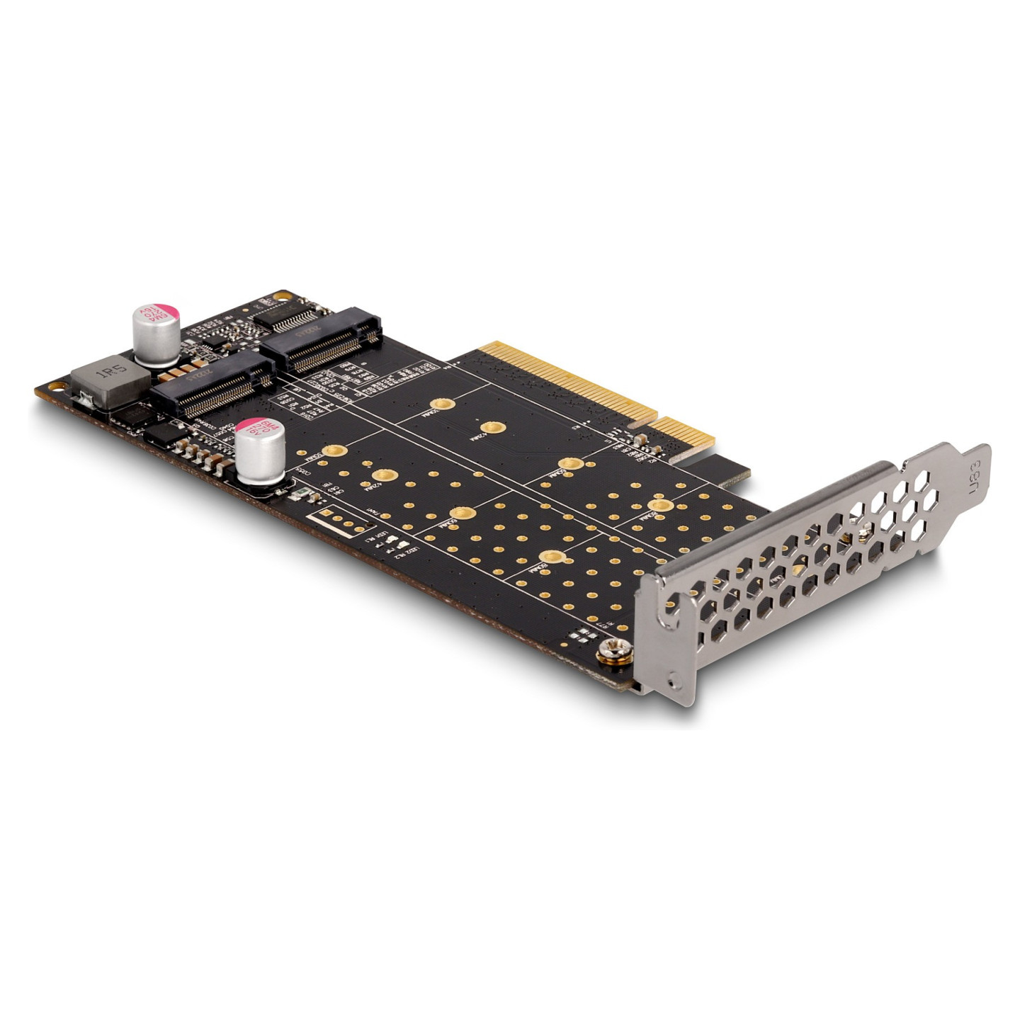 PCI Express x8 Karte zu 2 x intern NVMe M.2 Key M - Bifurcation - Low Profile Formfaktor — Buy in Cyprus with Fast Delivery
