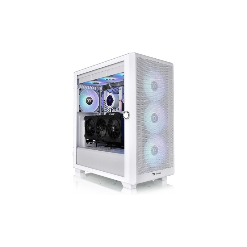 Buy Thermaltake S250 TG ARGB - Mid Tower PC Case - Snow White, Tempered Glass, A... in Cyprus, Nicosia, Limassol, Larnaka, Pafos