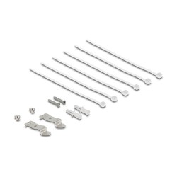 Delock Mini Desktop Patchpanel RJ45 Buchse 6 Port Cat.6A geschirmt schwarz - zur Montage an Tisch. Wand oder Hutschiene