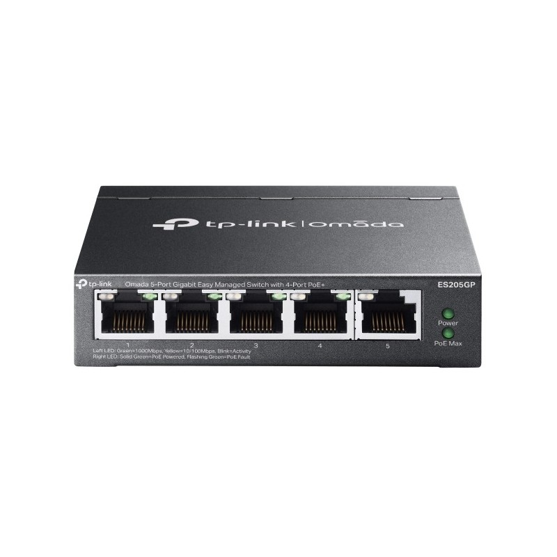 Buy TP-Link Omada ES205GP - 5-Port Gigabit Smart Switch with 4x PoE+ (Black) in Cyprus, Nicosia, Limassol, Larnaka, Pafos