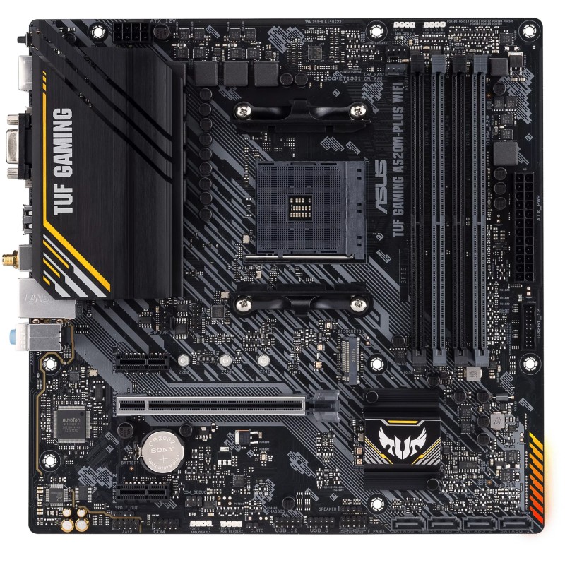 Buy ASUS TUF Gaming A520M-PLUS WiFi - AM4 microATX Motherboard, DDR4 4x DIMM, 12... in Cyprus, Nicosia, Limassol, Larnaka, Pafos