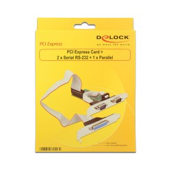 PCI Express x1 Karte zu 2 x Seriell RS-232 + 1 x Parallel — Buy in Cyprus with Fast Delivery