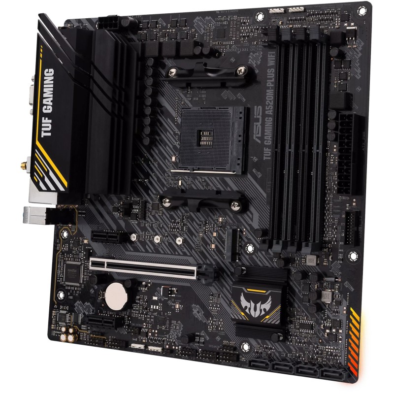 Buy ASUS TUF Gaming A520M-PLUS WiFi - AM4 microATX Motherboard, DDR4 4x DIMM, 12... in Cyprus, Nicosia, Limassol, Larnaka, Pafos