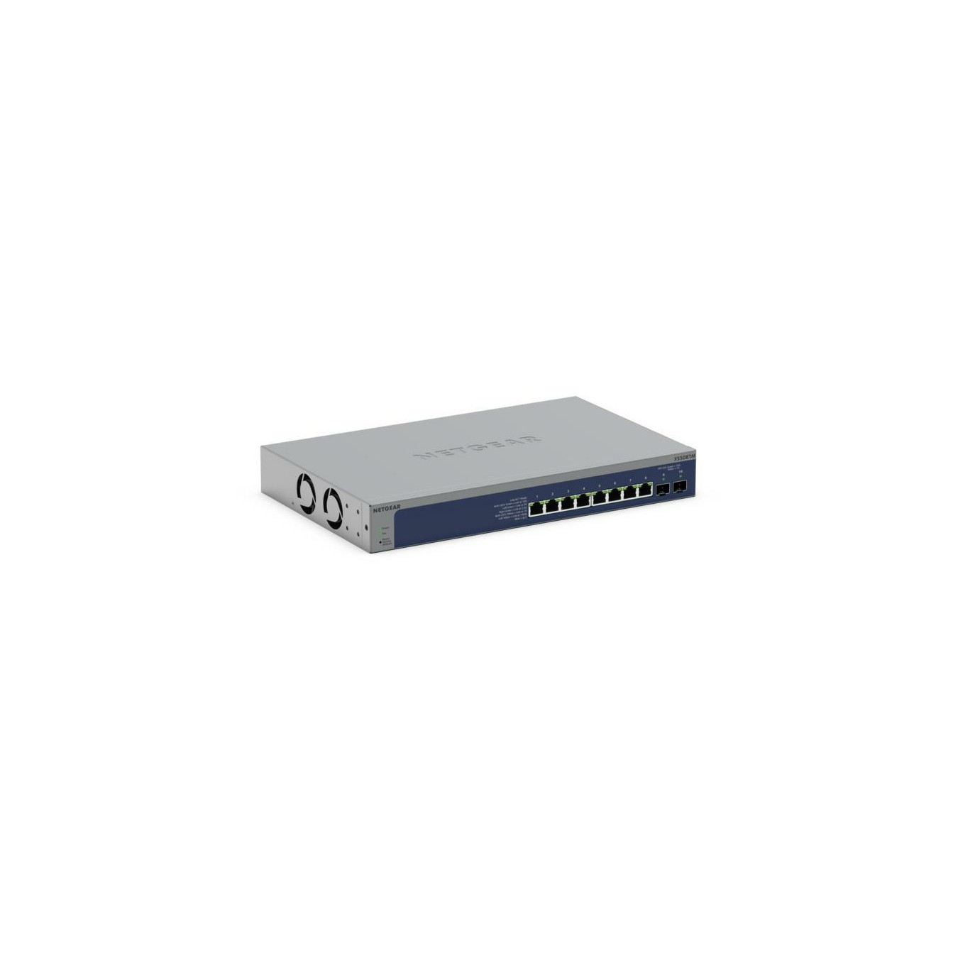 NETGEAR XS508TM-100EUS - 10-Port 10G Managed Switch (Grey) - 8x10G RJ45 + 2xSFP+, L2/L3/L4, Insight