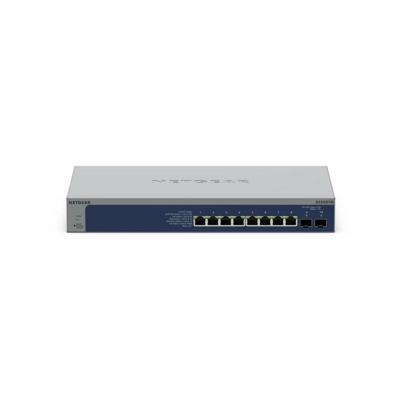 Buy NETGEAR XS508TM-100EUS - 10-Port 10G Managed Switch (Grey) - 8x10G RJ45 + 2x... in Cyprus, Nicosia, Limassol, Larnaka, Pafos