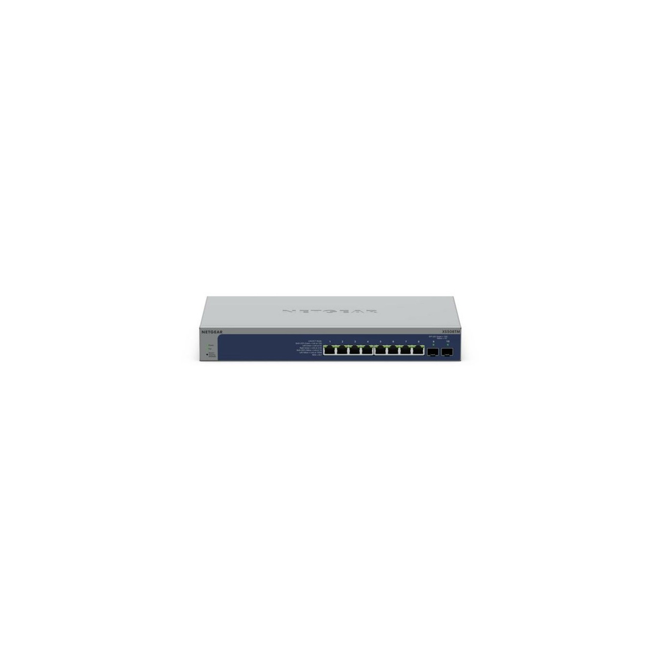 NETGEAR XS508TM-100EUS - 10-Port 10G Managed Switch (Grey) - 8x10G RJ45 + 2xSFP+, L2/L3/L4, Insight