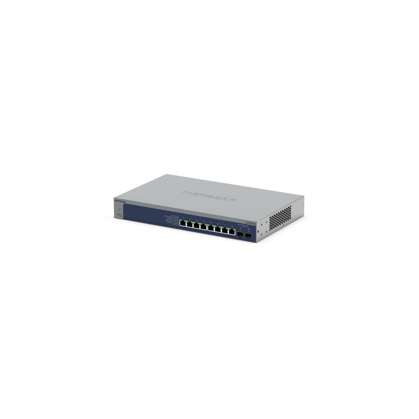 NETGEAR XS508TM-100EUS - 10-Port 10G Managed Switch (Grey) - 8x10G RJ45 + 2xSFP+, L2/L3/L4, Insight