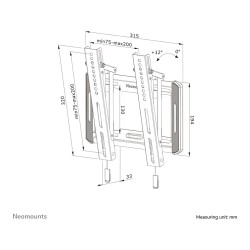 Wandhalterung. neigbar. für 24-55' Bildschirme 45KG WL35-550BL12 Neomounts — Buy in Cyprus with Fast Delivery