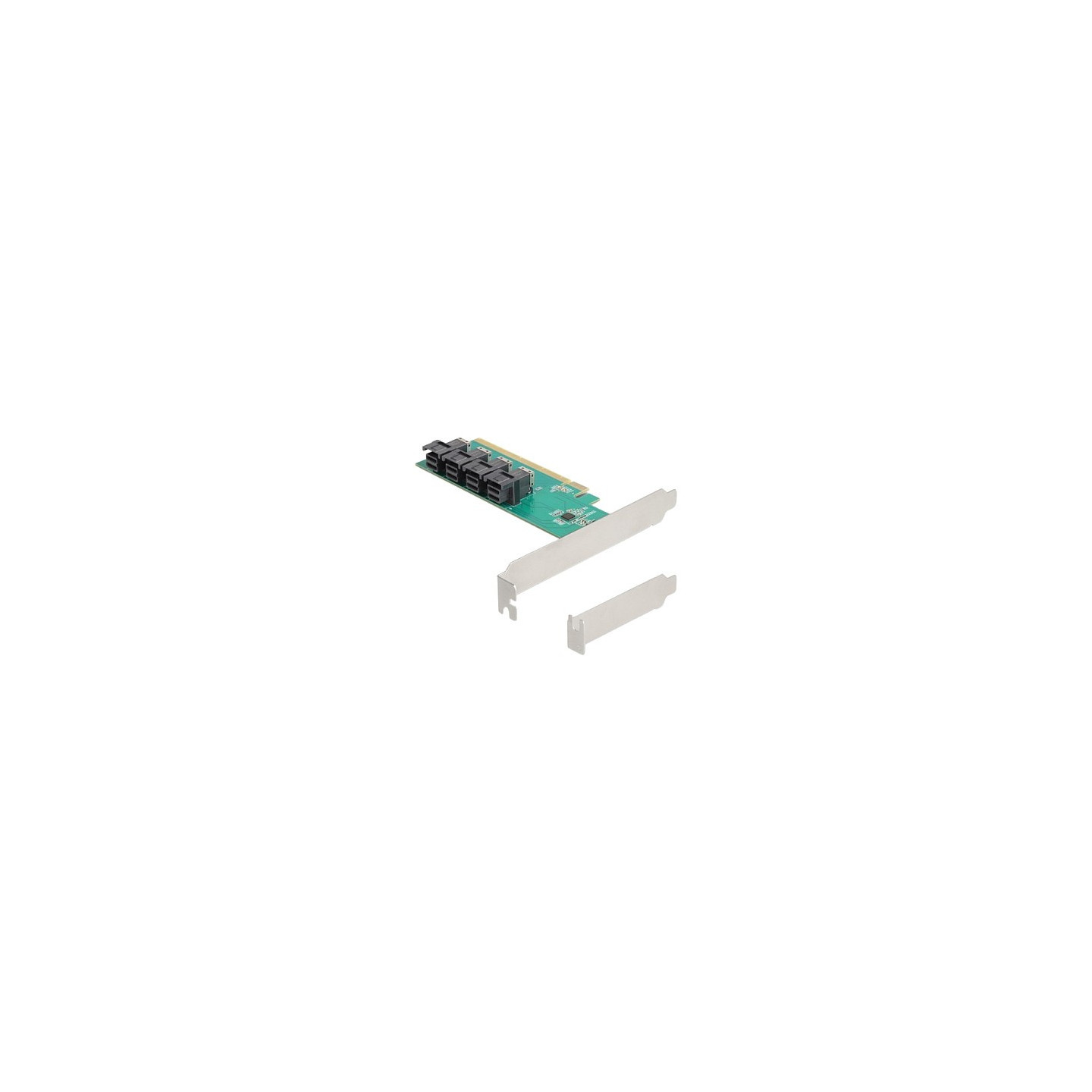 PCI Express x16 Karte zu 4 x intern SFF-8643 NVMe - Bifurcation - Low Profile Formfaktor — Buy in Cyprus with Fast Delivery