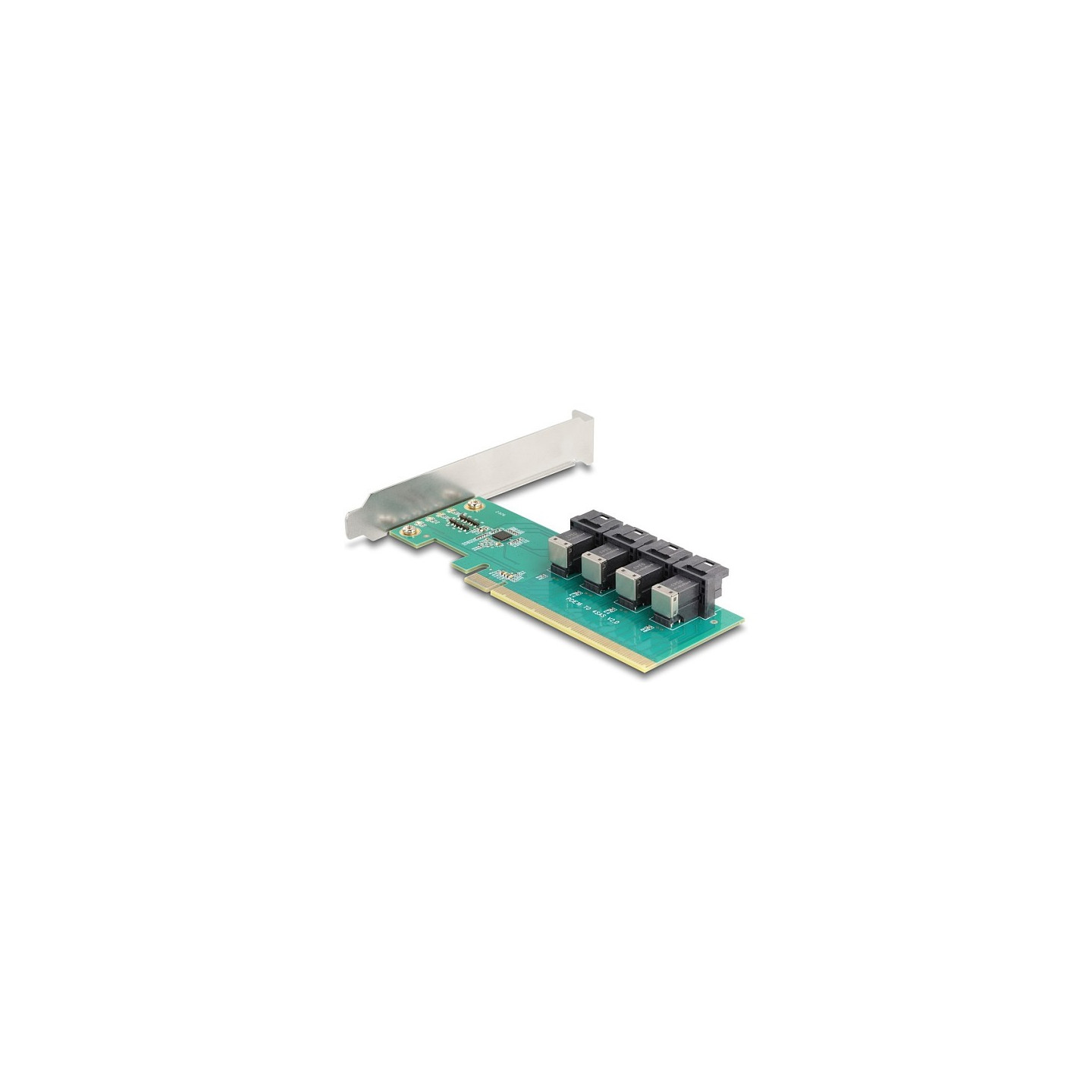 PCI Express x16 Karte zu 4 x intern SFF-8643 NVMe - Bifurcation - Low Profile Formfaktor — Buy in Cyprus with Fast Delivery