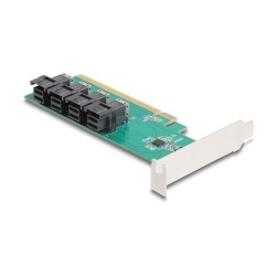 PCI Express x16 Karte zu 4 x intern SFF-8643 NVMe - Bifurcation - Low Profile Formfaktor — Buy in Cyprus with Fast Delivery