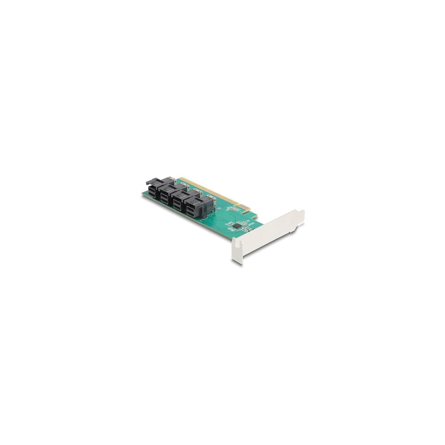 PCI Express x16 Karte zu 4 x intern SFF-8643 NVMe - Bifurcation - Low Profile Formfaktor — Buy in Cyprus with Fast Delivery