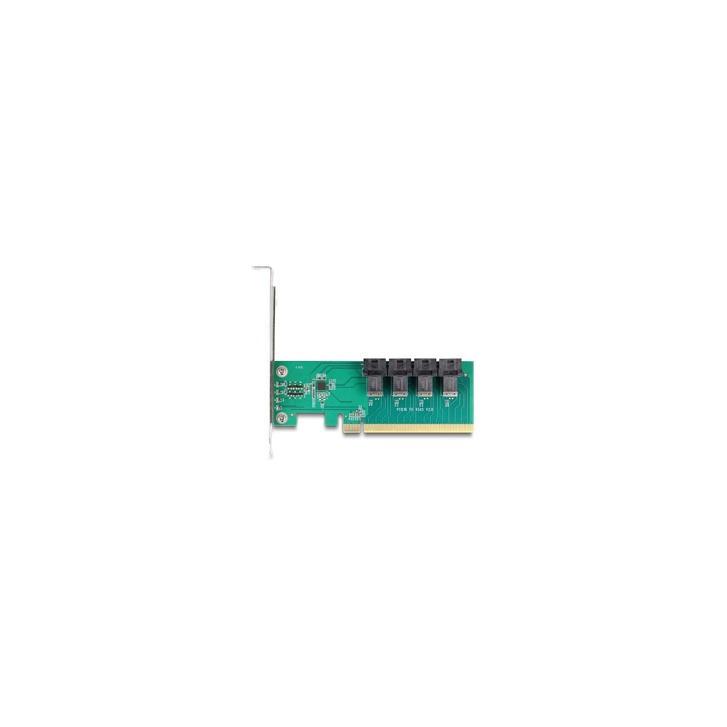 PCI Express x16 Karte zu 4 x intern SFF-8643 NVMe - Bifurcation - Low Profile Formfaktor — Buy in Cyprus with Fast Delivery