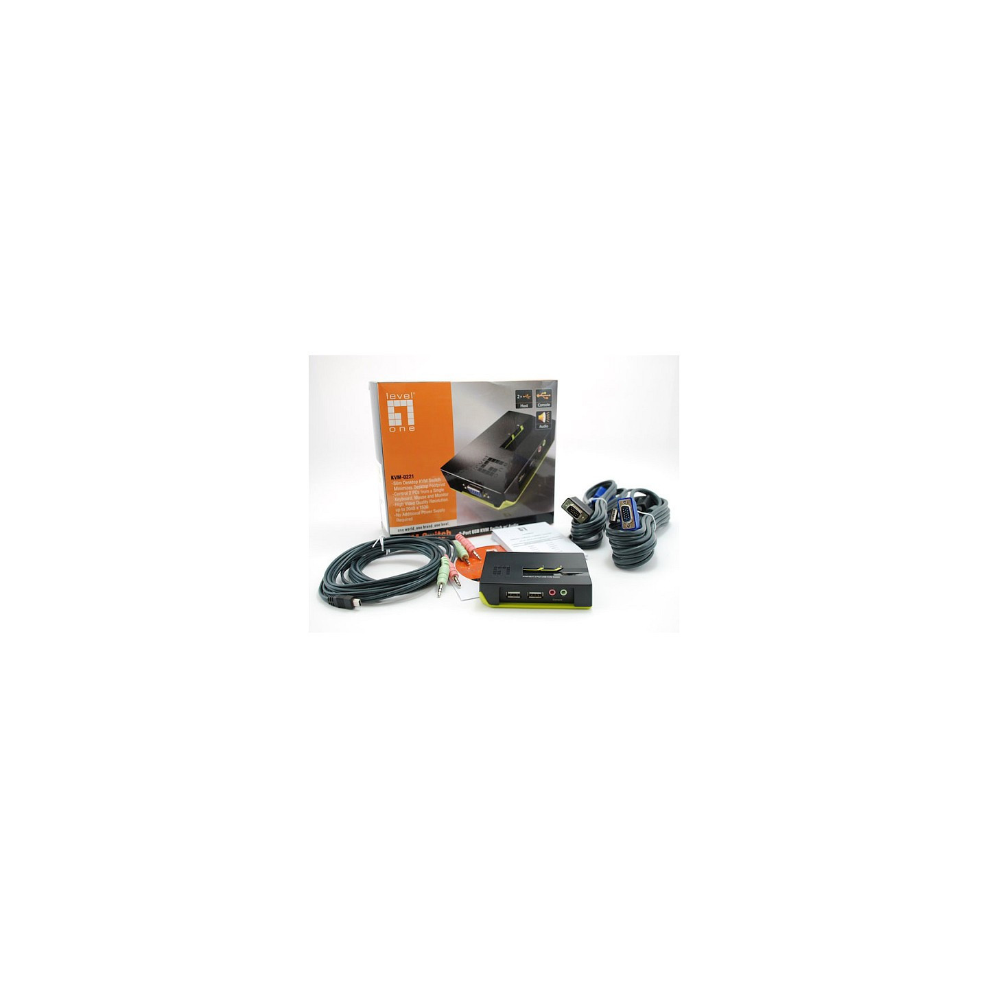 KVM Switch USB 2x Level One Audio — Buy in Cyprus with Fast Delivery