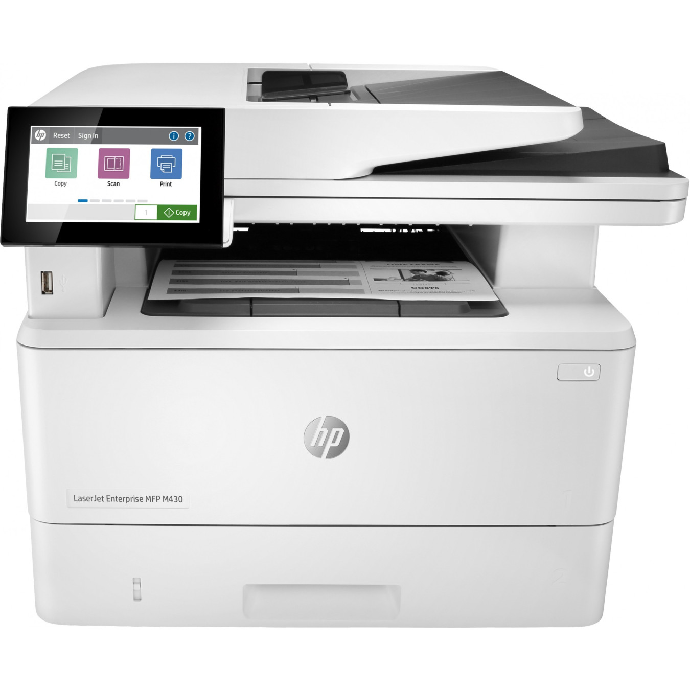 HP LaserJet Enterprise M430f - 4-in-1 Mono Laser MFP, A4, LAN, ADF, White — Buy in Cyprus with Fast Delivery