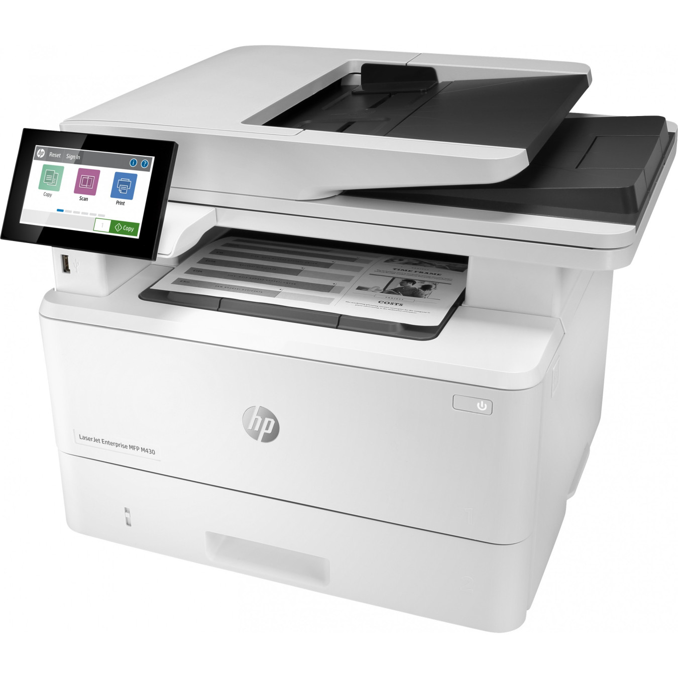 HP LaserJet Enterprise M430f - 4-in-1 Mono Laser MFP, A4, LAN, ADF, White — Buy in Cyprus with Fast Delivery