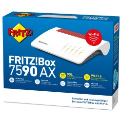 AVM FRITZ!Box 7590 AX ohne S0 - Wi-Fi 6 DSL Router - 2400+1200 Mbit/s | Armenius Store