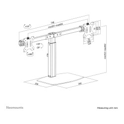Neomounts FPMA-D865DBLACK Tischhalterung für zwei Flachbildschirme bis 27' (69 cm) — Buy in Cyprus with Fast Delivery