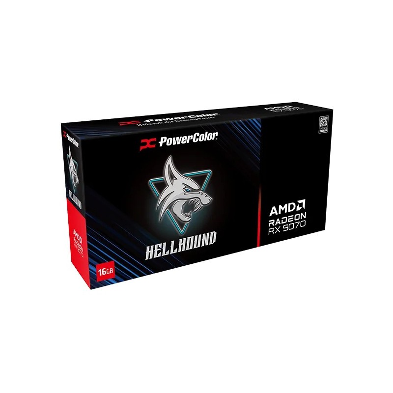 Buy PowerColor Hellhound RX 9070 - 16GB GDDR6, Triple-Fan OC, PCIe 5.0, Blue LED... in Cyprus, Nicosia, Limassol, Larnaka, Pafos