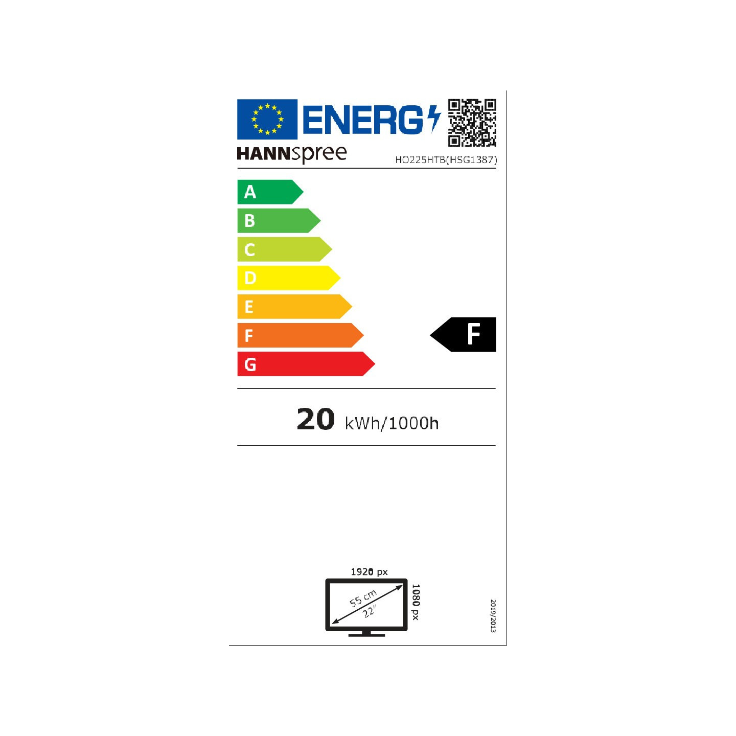 Hannspree 54.6cm (21.5') HO225HTB 16:9 M-TOUCH VGA+HDMI — Buy in Cyprus with Fast Delivery