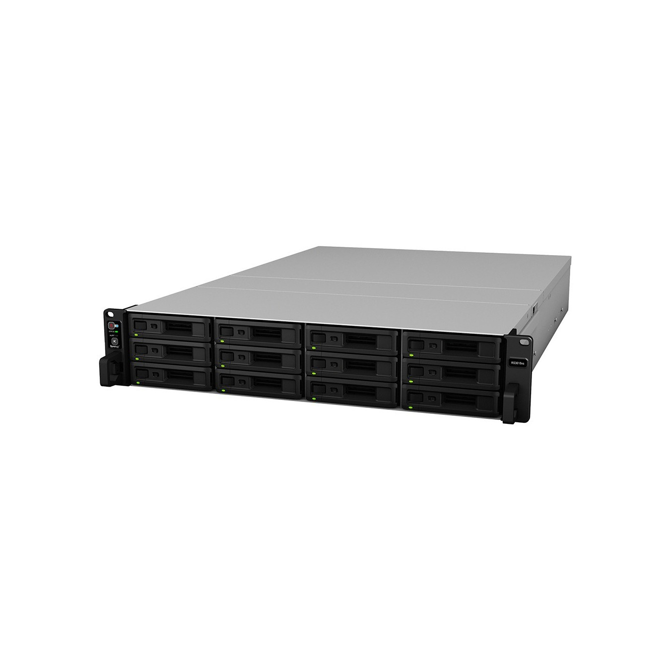 Synology RackStation RS3618xs - 12-bay 2U NAS - Intel Xeon D-1521 2.4GHz (2.7GHz boost), 8GB DDR4