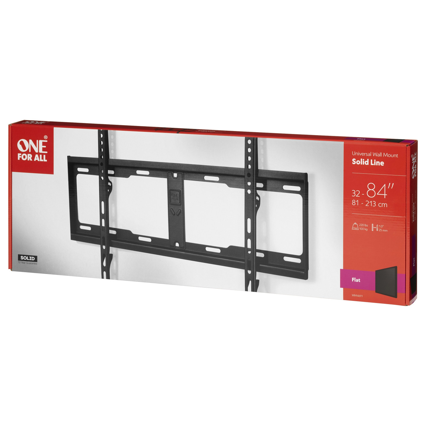 One for all TV Wandhalterung WM4611 (schwarz. ultraflach) — Buy in Cyprus with Fast Delivery