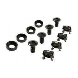 ALLNET Befestigungsset Käfigmuttern+Schrauben 100-Pack M6 Schwarz — Buy in Cyprus with Fast Delivery