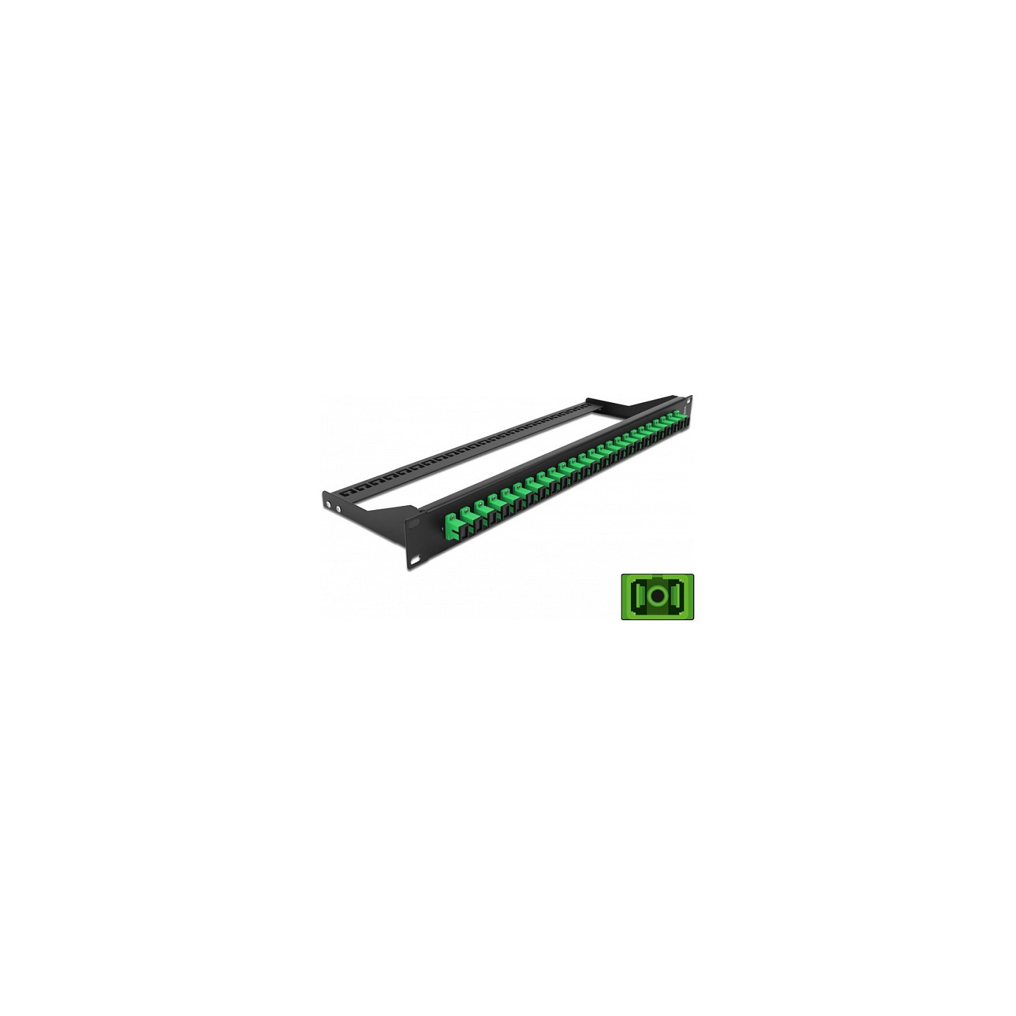 Delock 19? LWL Patchpanel 24 Port SC Simplex grün — Buy in Cyprus with Fast Delivery